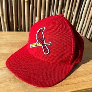 MLB 2016 New Era St Louis Cardinals Fitted Low Crown Baseball Hat Size 7 1/2